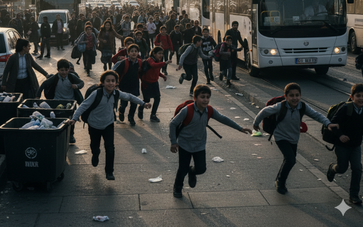 Öğrencilerin Sabah Çilesi