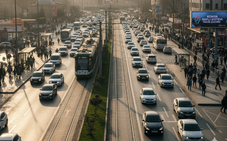 Konyada Tramvay Yolu ile Trafik Rahatlayacak