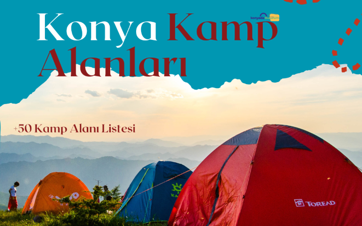 Konya Kamp Alanları 50 adet Detaylı Kamp Haritası
