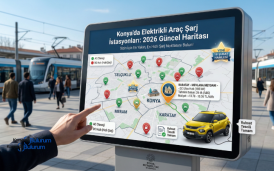 Konya'da Elektrikli Araç Şarj İstasyonları: 2026 Güncel Haritası